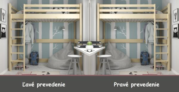 Poschodová posteľ Anna 90x200 vyvýšená - Image 4