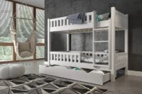 Matúš 90x200 poschodová posteľ biela outlet