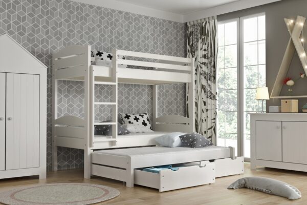 poschodová posteľ Lukáš 90x200/80x190 pre 3 osoby - Image 3