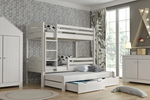 poschodová posteľ Lukáš 90x200/80x190 pre 3 osoby - Image 4